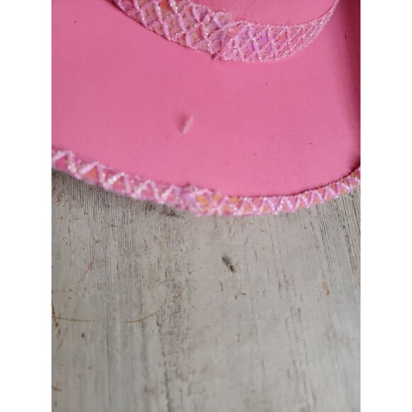 Pink sequin cowboy hat Halloween costume accessory Prop - Picture 8 of 10